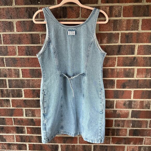 Md NWT Levi’s Tuli Denim Mini Dress Button Front Western Y2K Americana Cowgirl - Picture 5 of 11